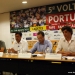 Apresentação da 5ª Volta a Portugal de Cadetes (Barcelos, 30.07.2012). Esqº para a dtª: Leonel Miranda (Pres. ACR Roriz), Delmino Pereira (Vice-Presidente da FPC), Carlos Brito (Vereador do Desporto da CM de Barcelos), José Luís Ribeiro (Pres. ACM). 